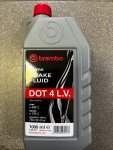 Жидкость тормозная Brembo DOT-4 LV 1 л Brembo